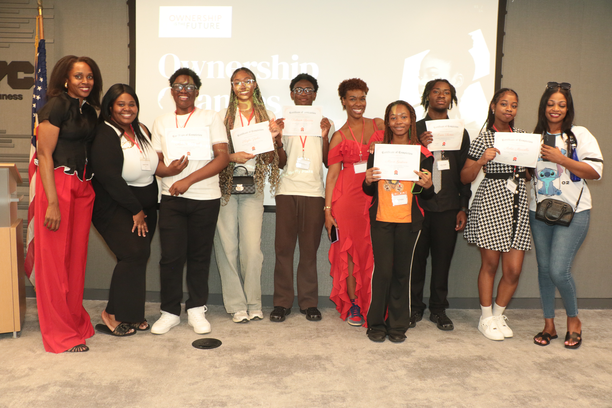 Ownership Is The Future participants celebrating their program completion